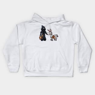 Knecht Ruprecht With Donkey Kids Hoodie